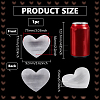 Heart Natural Selenite Decorative Bowls AJEW-WH0460-043B-2