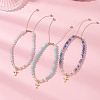 Mixed Stone Braided Bead Bracelets BJEW-JB12958-02-1