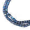 Electroplate Transparent Glass Beads Strands EGLA-N002-28-F06-2