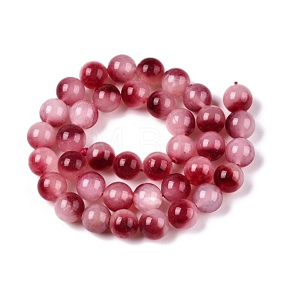 Dyed Natural White Jade Beads Strands G-T138-10mm-210-23-1