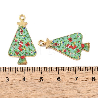 Christmas Theme Rack Plating Alloy Pendants FIND-M020-02B-G-1