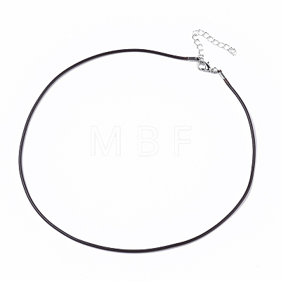 Waxed Cotton Cord Necklace Making MAK-S032-1.5mm-B02-1