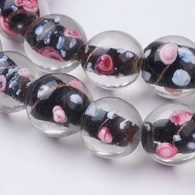 Handmade Lampwork Beads Strands LAMP-K027-05-1