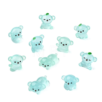 40Pcs 8 Styles Luminous 
Koala Miniature Ornaments DJEW-CJZ0001-005-1