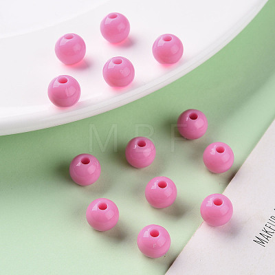 Opaque Acrylic Beads X-MACR-S370-C8mm-A02-1