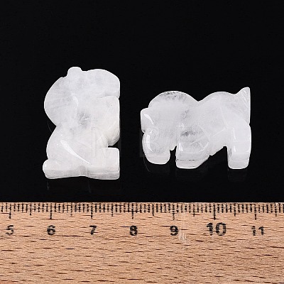 Natural Quartz Crystal Horse Figurine DJEW-N005-01B-1
