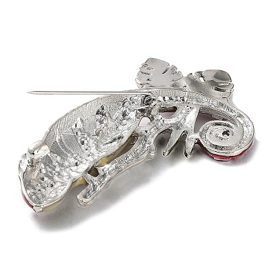 Alloy Rhinestone Brooch JEWB-K018-07P-1