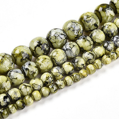 Baking Paint Glass Beads X1-DGLA-N003-4mm-A04-1