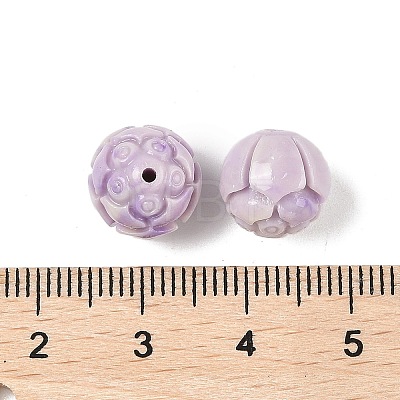 Synthetic Shell Dyed Carved Beads SHEL-K007-16-1