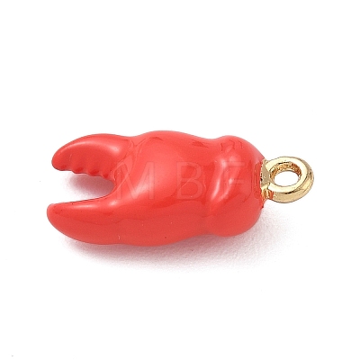 Alloy Enamel Pendants ENAM-F156-06G-02-1