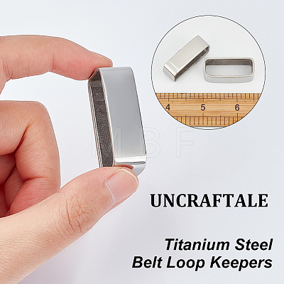 Titanium Steel Belt Loop Keepers FIND-WH0110-795-1