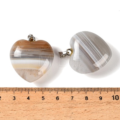 Natural Banded Agate Pendants GG-CBAA0EE-04P-09-1