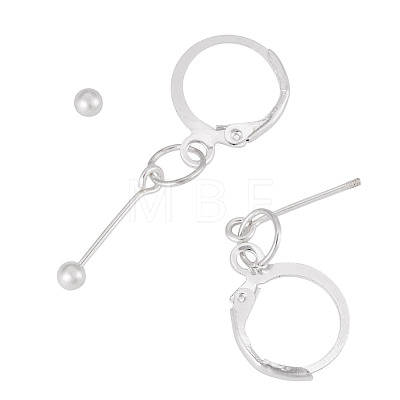 Brass Leverback Earring Findings EJEW-TAC00032-1