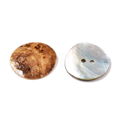 2-Hole Mother of Pearl Buttons SHEL-T012-43D-1