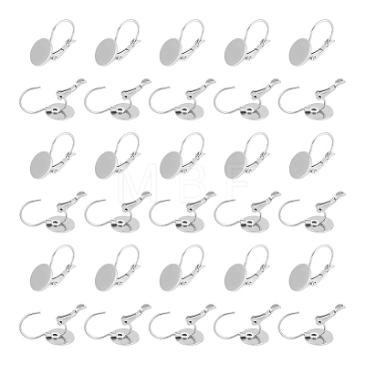 Unicraftale 40Pcs 304 Stainless Steel Leverback Earring Findings KK-UN0043-44-1