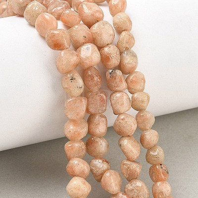 Natural Sunstone Beads Strands GG-CBA9392-25-1