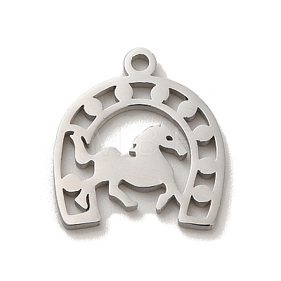 304 Stainless Steel Charms STAS-O005-17P-1