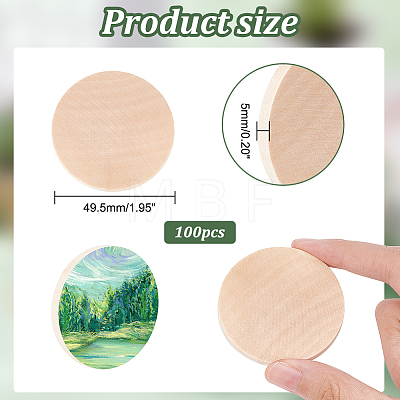  100Pcs Grass Wood Cutouts WOOD-PH0002-53B-1