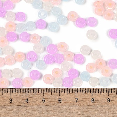 Transparent Colours Glass Seed Beads X-SEED-P008-01B-09-1