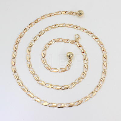 Alloy Oval Link Waist Chains WG68D7E-01-1