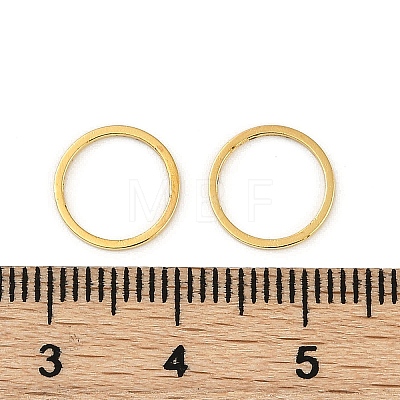 Rack Plating Brass Linking Rings KK-P286-01B-G-1