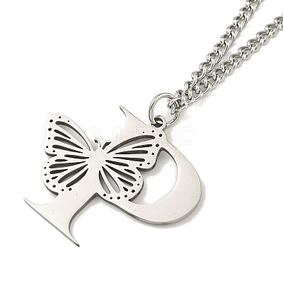 201 Stainless Steel Necklaces NJEW-Q336-01P-P-1