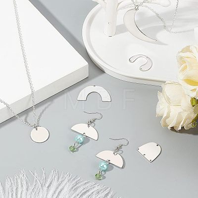 SUPERFINDINGS 201 Stainless Steel Pendants STAS-FH0001-28P-1