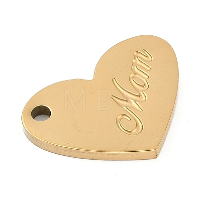 Mother's Day 304 Stainless Steel Charms STAS-I325-136B-G-1