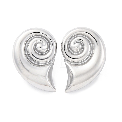 304 Stainless Steel Stud Earrings for Women EJEW-K306-06P-1