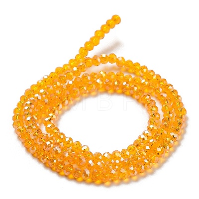 Electroplate Glass Beads Strands EGLA-A034-T2mm-B01-1