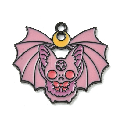 Halloween Theme Alloy Enamel Pendants ENAM-I060-07B-1