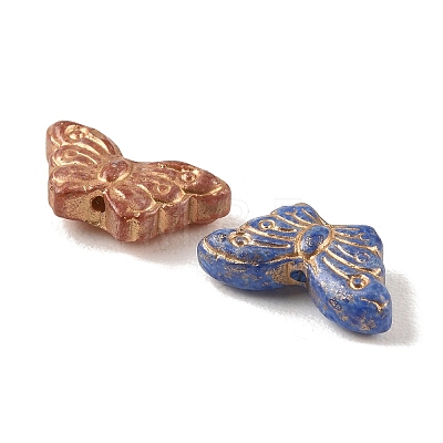 Baking Paint Glass Beads DGLA-G004-01G-1