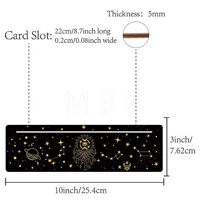 Carved Wooden Tarot Card Stand Holder DIY-WH0356-009-1