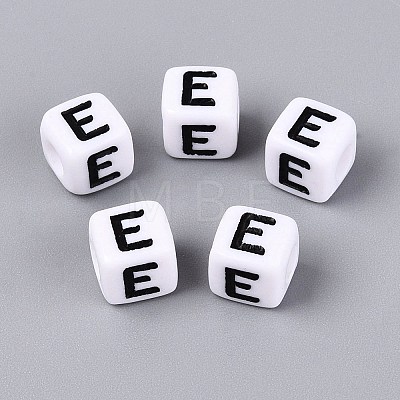 Opaque Acrylic Beads SACR-N020-04A-E-1