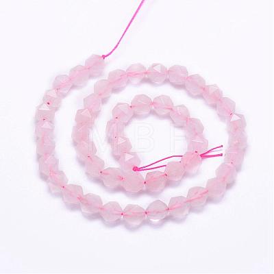 Natural Rose Quartz Beads Strands G-J363-06-6mm-1