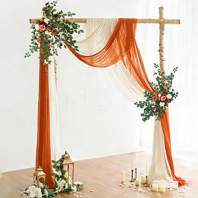 1 Set Plastic Artificial Flower & Leaf AJEW-GA0009-94-1