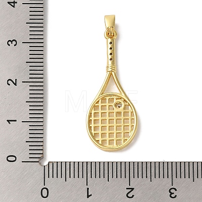 Brass Micro Pave Cubic Zirconia Pendants KK-S391-07G-01-1