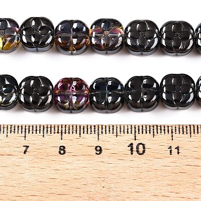 Electroplate Glass Beads Strands EGLA-T021-06J-1