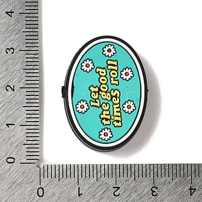 Let The Good Times Roll Daisy Chamomile Flower Positive Vibes Silicone Focal Beads SIL-G011-18A-1