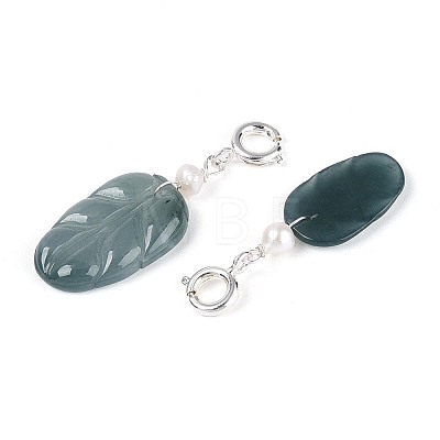 Natural Myanmar Jade & Natural Pearl Pendant Decorations G-T143-45A-1