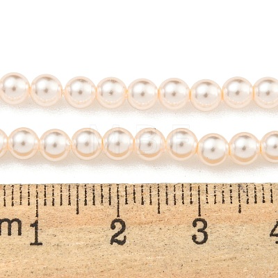 Glass Pearl Beads Strands HY-G002-01B-03-1