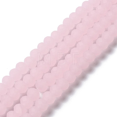 Imitation Jade Solid Color Glass Beads Strands EGLA-A034-J4mm-MD02-1