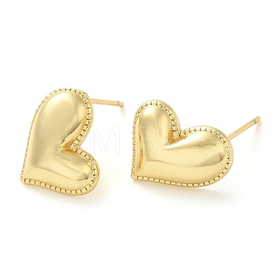 Rack Plating Brass Stud Earring EJEW-C079-13G-1