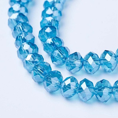 Electroplate Glass Beads Strands EGLA-A034-T2mm-A13-1