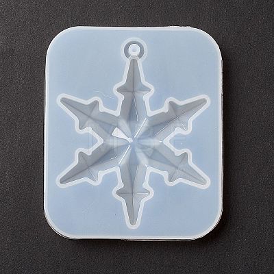 Christmas Theme DIY Snowflake Pendant Silicone Molds DIY-F114-29-1