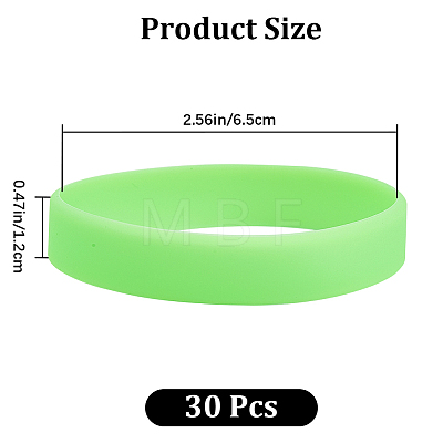 Flat Plain Silicone Cord Bracelet for Men Women BJEW-WH0016-32J-1