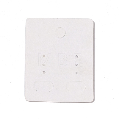 Rectangle Paper Earring Display Card with Hanging Hole CDIS-C004-01G-1