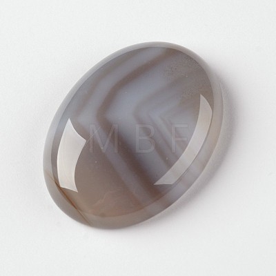Natural Agate Gemstone Oval Cabochons G-J329-05-13x18mm-1