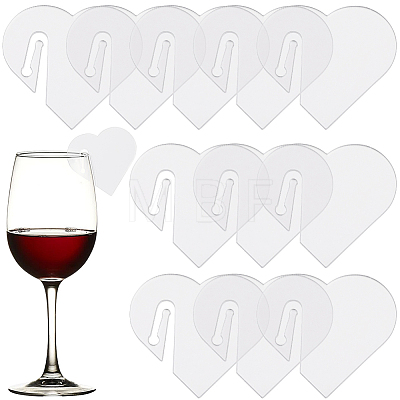 SUNNYCLUE Acrylic Mirror Wine Glass Charms AJEW-SC0002-53B-03-1