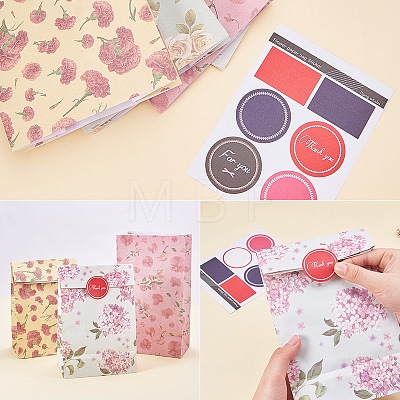Flowers Floral Paper Gift Bag CARB-PH0001-01-1
